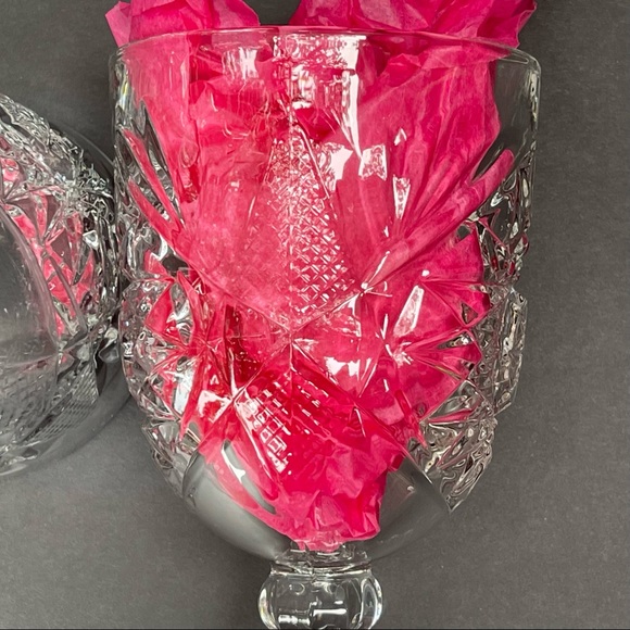 2 - Libbey Vintage Water / Wine Glass Goblets -  Star Burst Hob Star Pattern - Picture 5 of 8